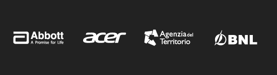 Client Abbott, Acer, Bnl and Agenzia del Territorio