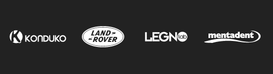 Client Land Rover, Mentadent, Legno Lab and Konduko