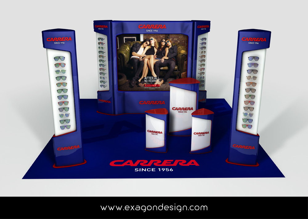 Stand Carrera Exagon Design