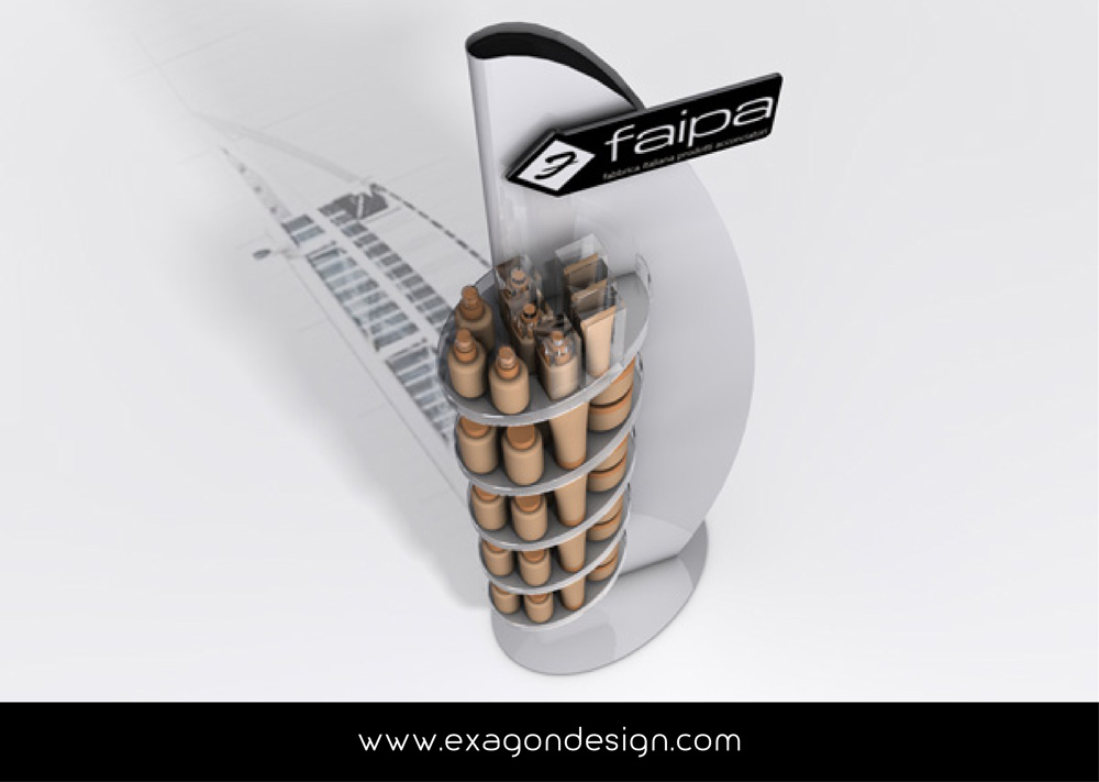 Espositore_Da_Terra_Stand_Floor_Faipa_Exagon_Design-01